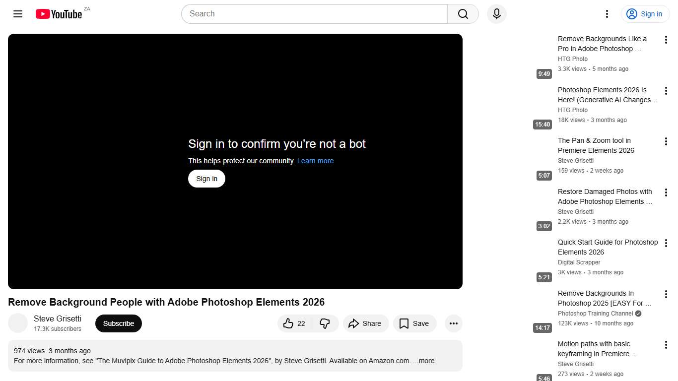 Remove Background People with Adobe Photoshop Elements 2026 - YouTube